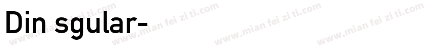 Din sgular字体转换